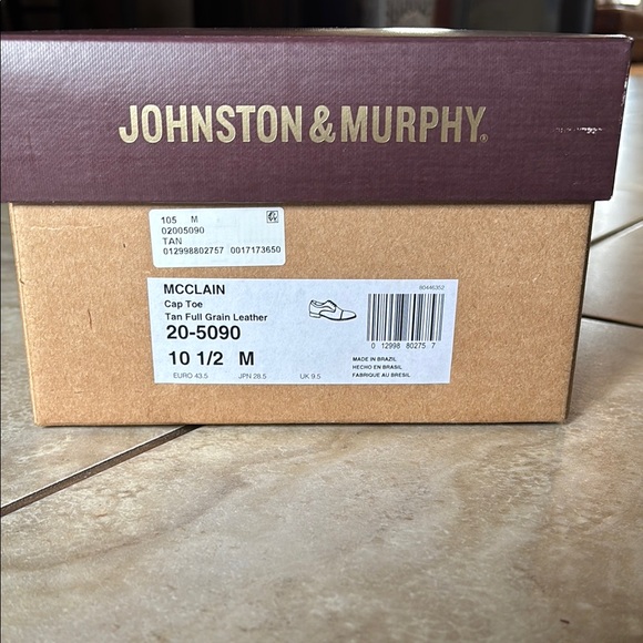Johnston & Murphy Tan Leather Shoes